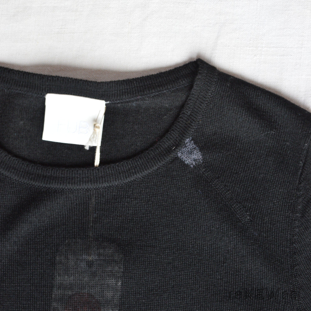 Women's Merino Basic Blouse - Black (M) *SECONDS/MENDED