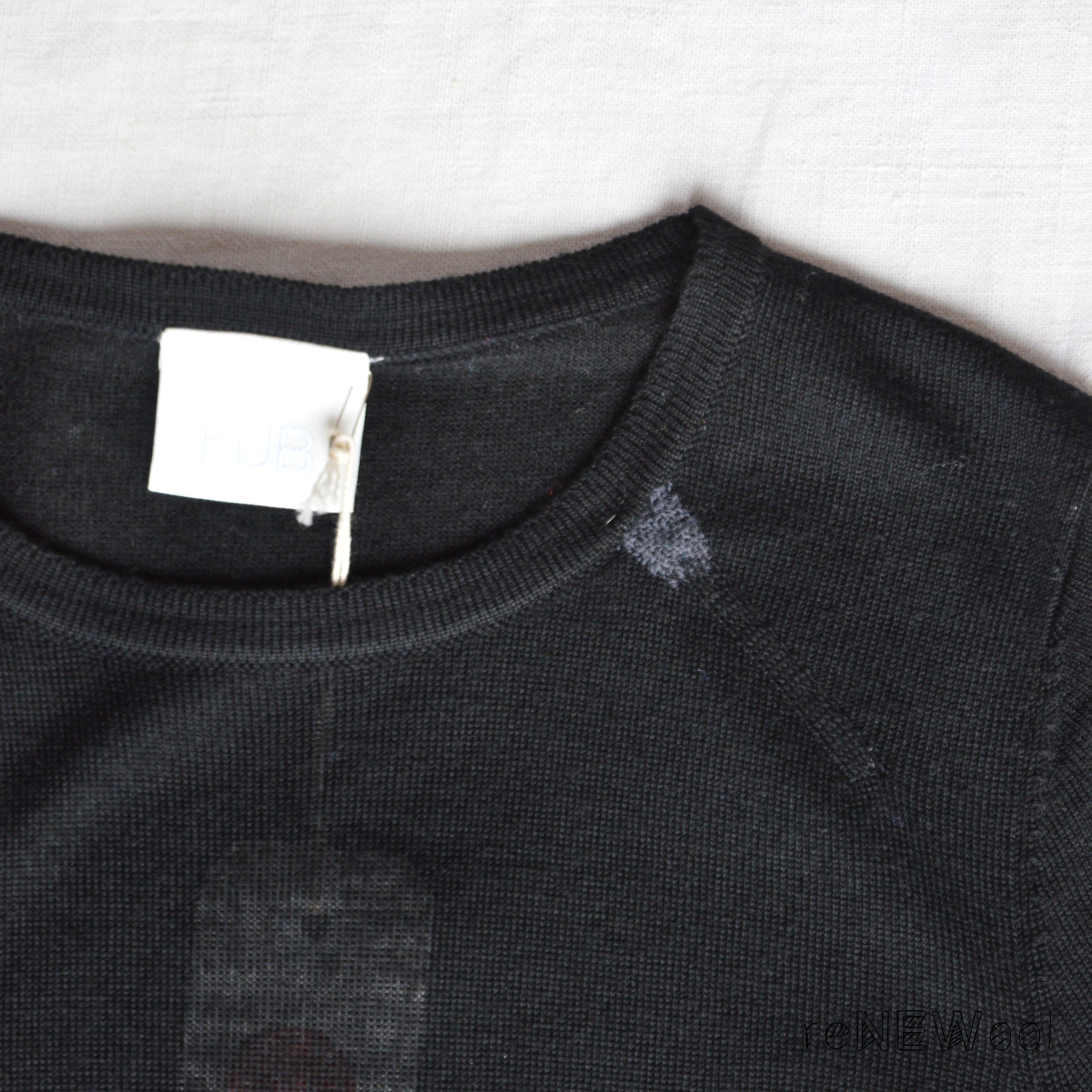 Women's Merino Basic Blouse - Black (M) *SECONDS/MENDED