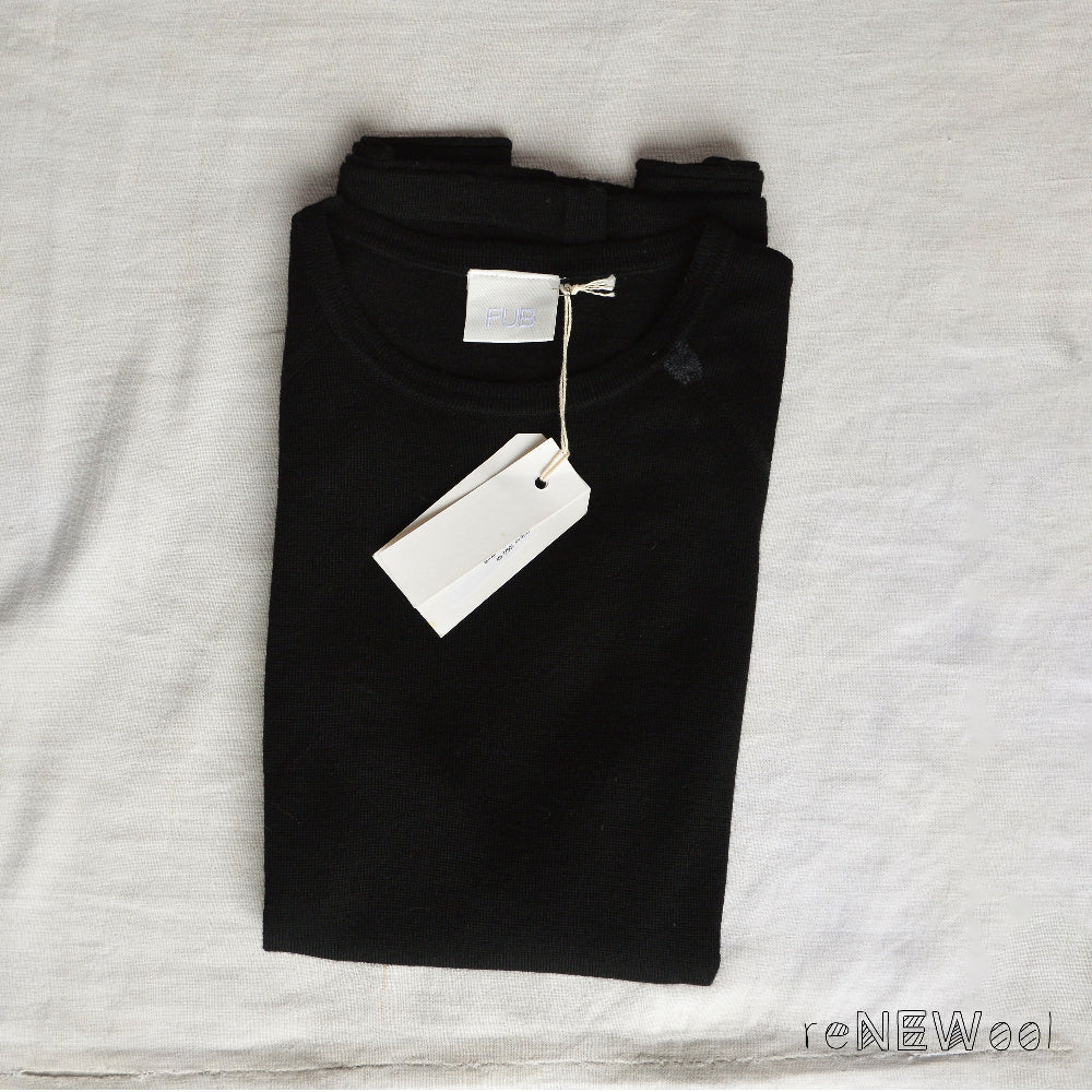 Women's Merino Basic Blouse - Black (M) *SECONDS/MENDED