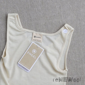 Women's Sleeveless Vest - Organic Merino/Silk - (38/40) - Natural *SECONDS/ YOU MEND IT!