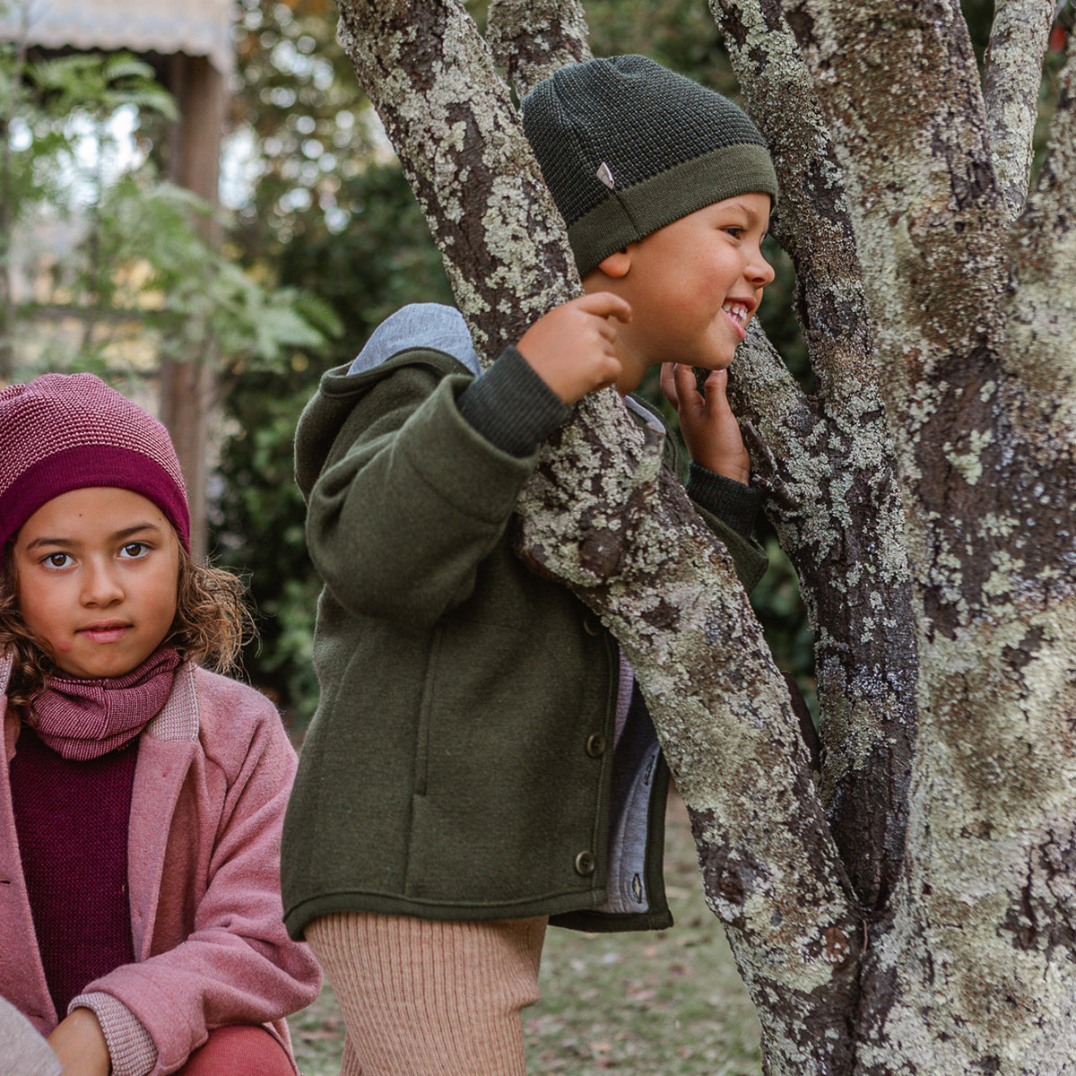 Boiled Wool Jacket - Graphite (1-10y) *Retired Colour