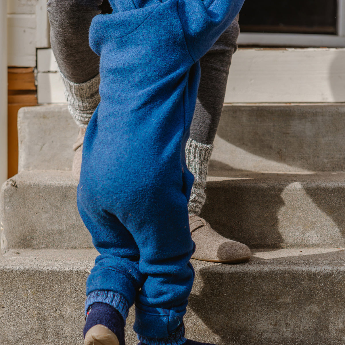 Baby/Toddler Boiled Wool Overalls with Hood by Disana from Woollykins
