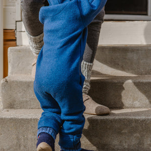 Boiled Wool Overalls with Hood (0-4y)