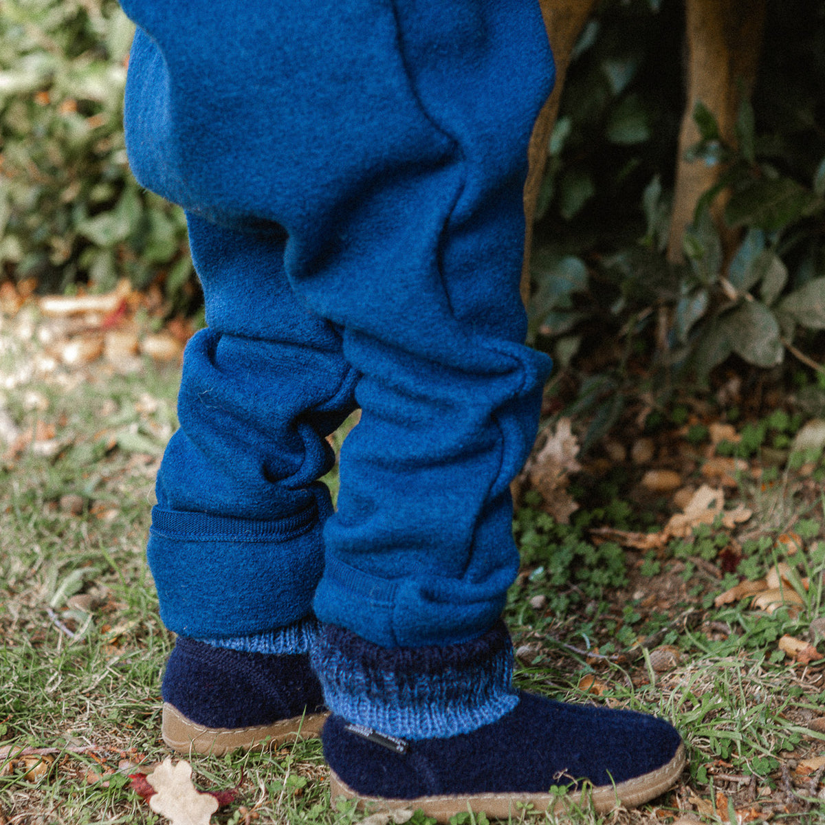 Boiled Wool Overalls with Hood - Marine Navy (3m-4y) *Retired Colour