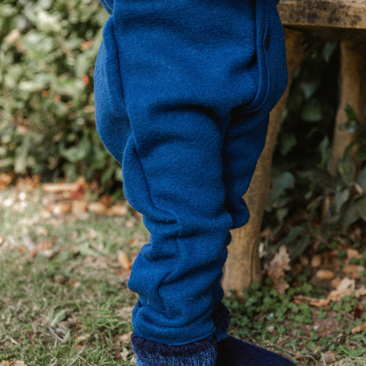 Boiled Wool Overalls with Hood - Marine Navy (3m-4y) *Retired Colour