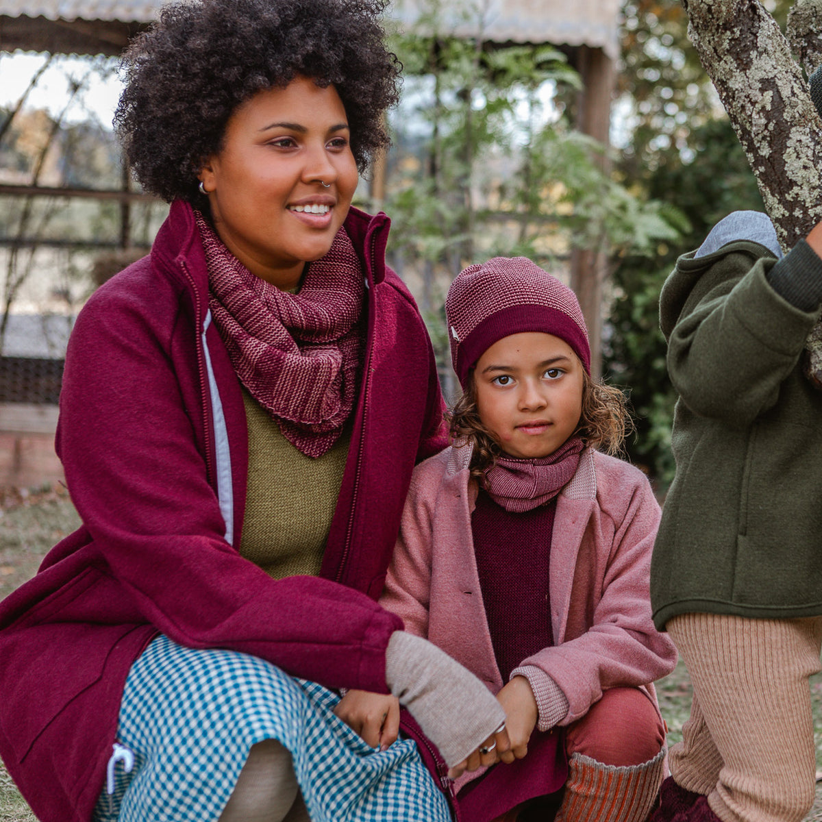 Women's Boiled Wool Coat - Navy (S-L)