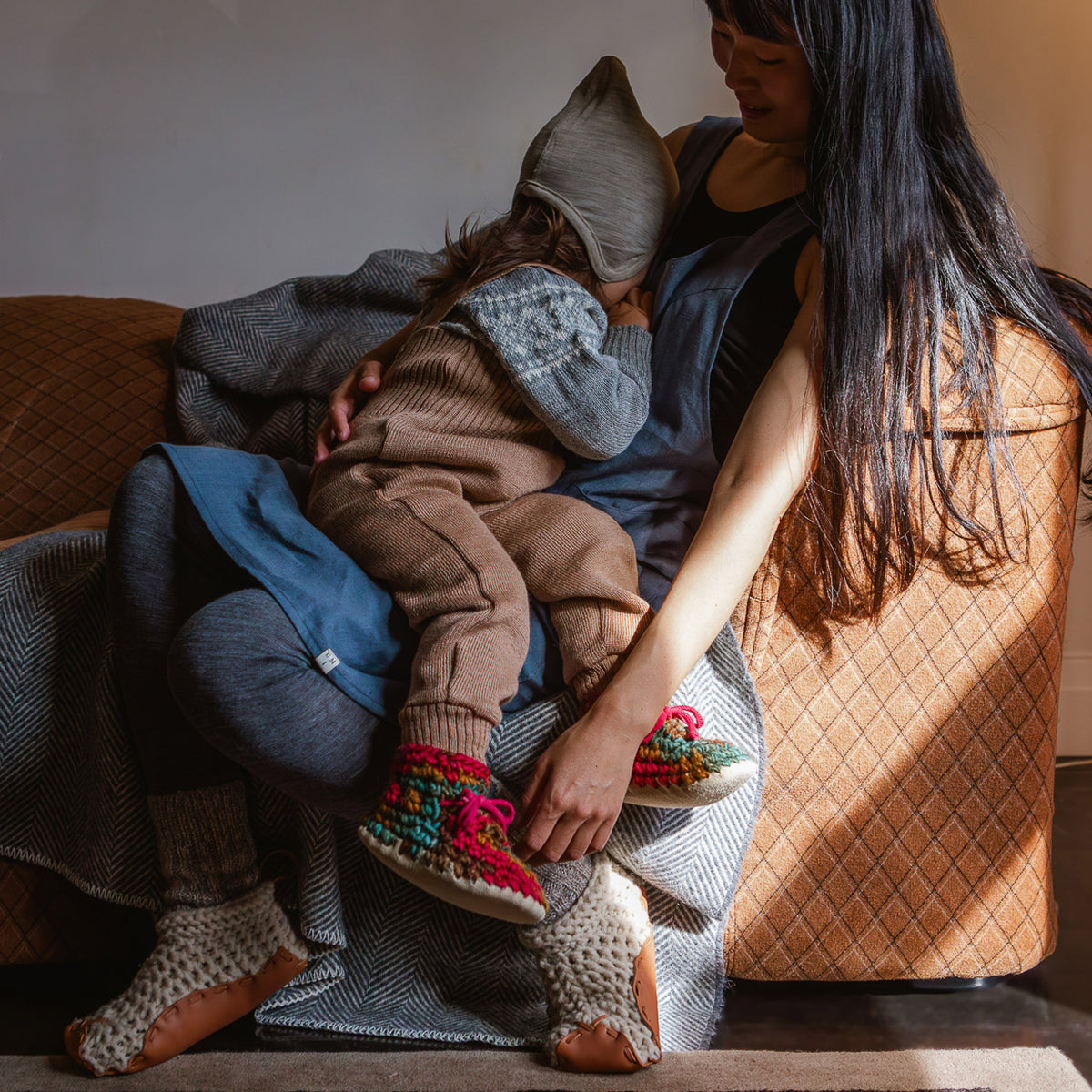 Knitted Dungarees - Organic Merino Wool (3m-4y)