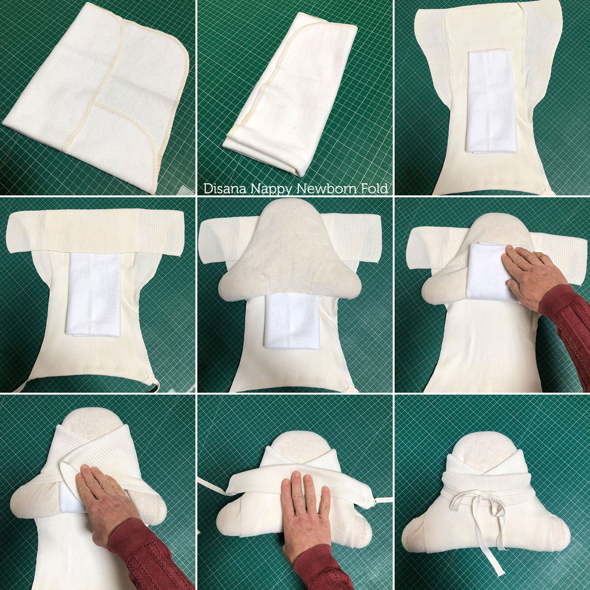 Tie-on Nappies Organic Cotton (5 pack)