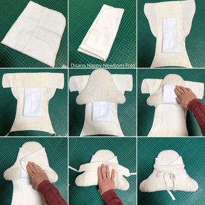 Tie-on Nappies Organic Cotton (5 pack)