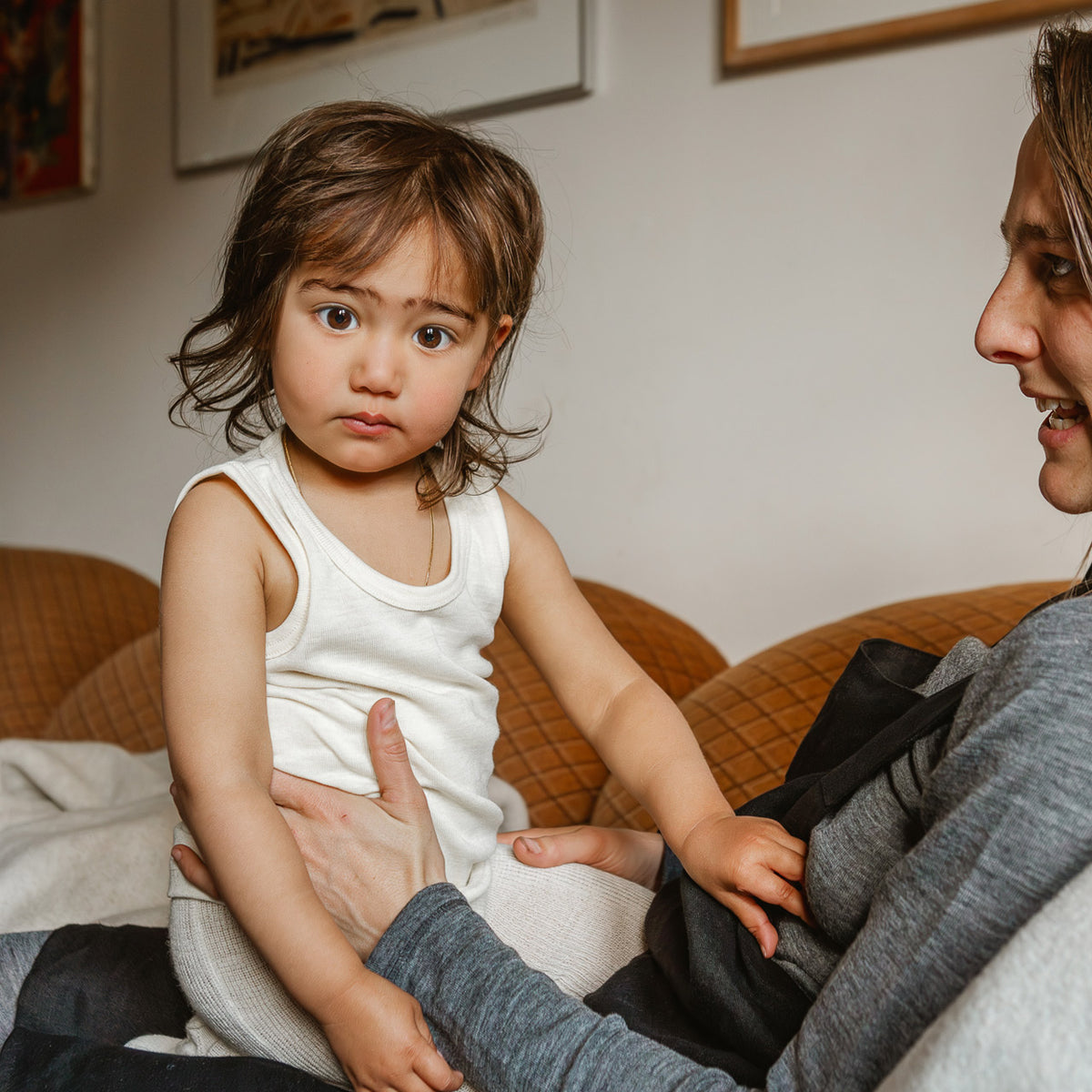 Child's Sleeveless Vest - Organic Merino/Silk (1-14y)