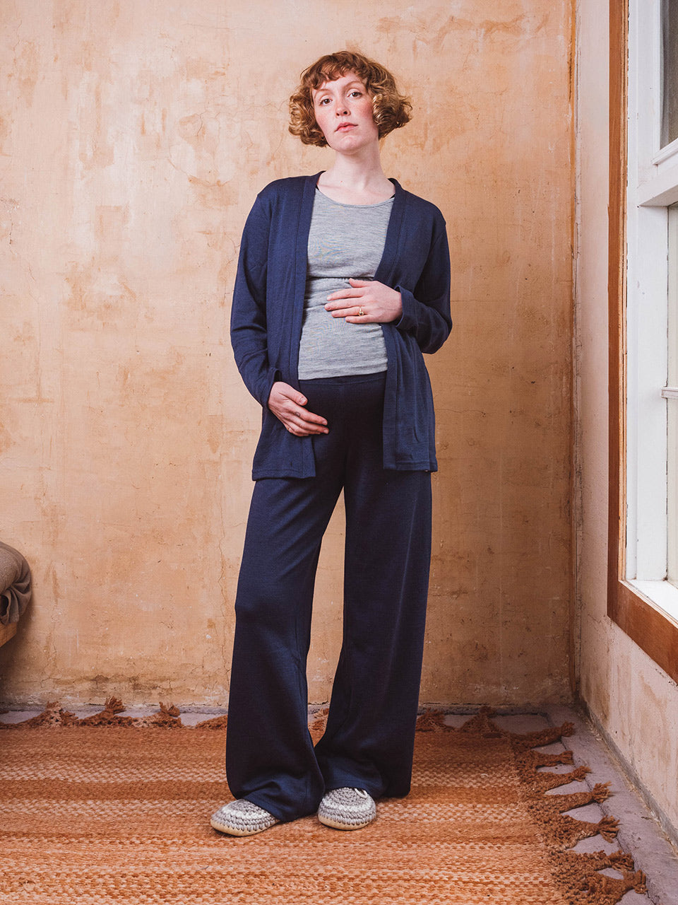 Women's Casual Lounge Pants - Organic Merino/Silk