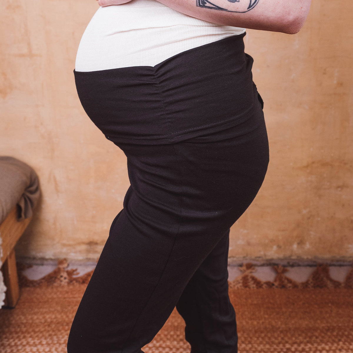 Organic Merino Wool/Silk Yoga Pants
