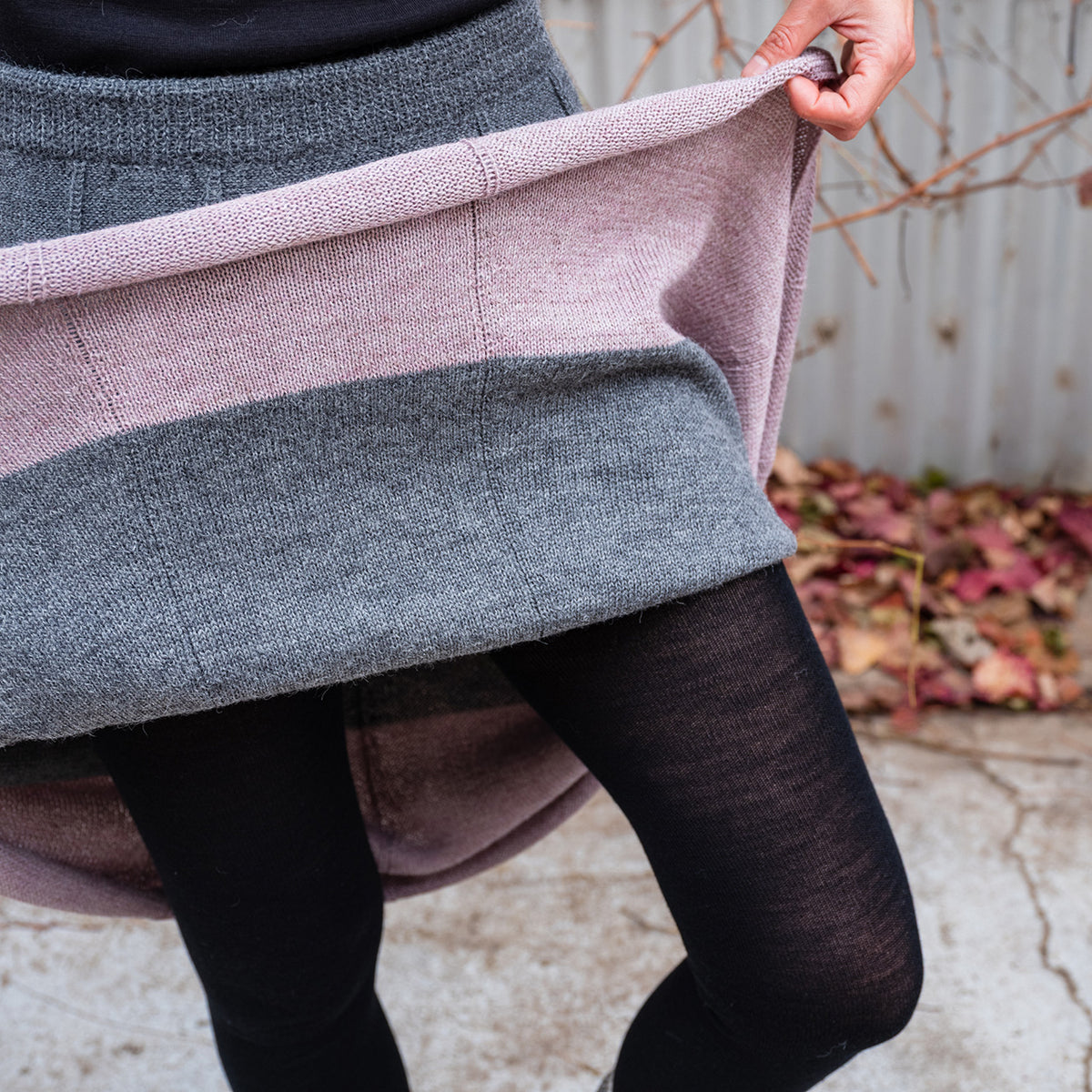 Women's Footless Tights - Organic Wool/Cotton