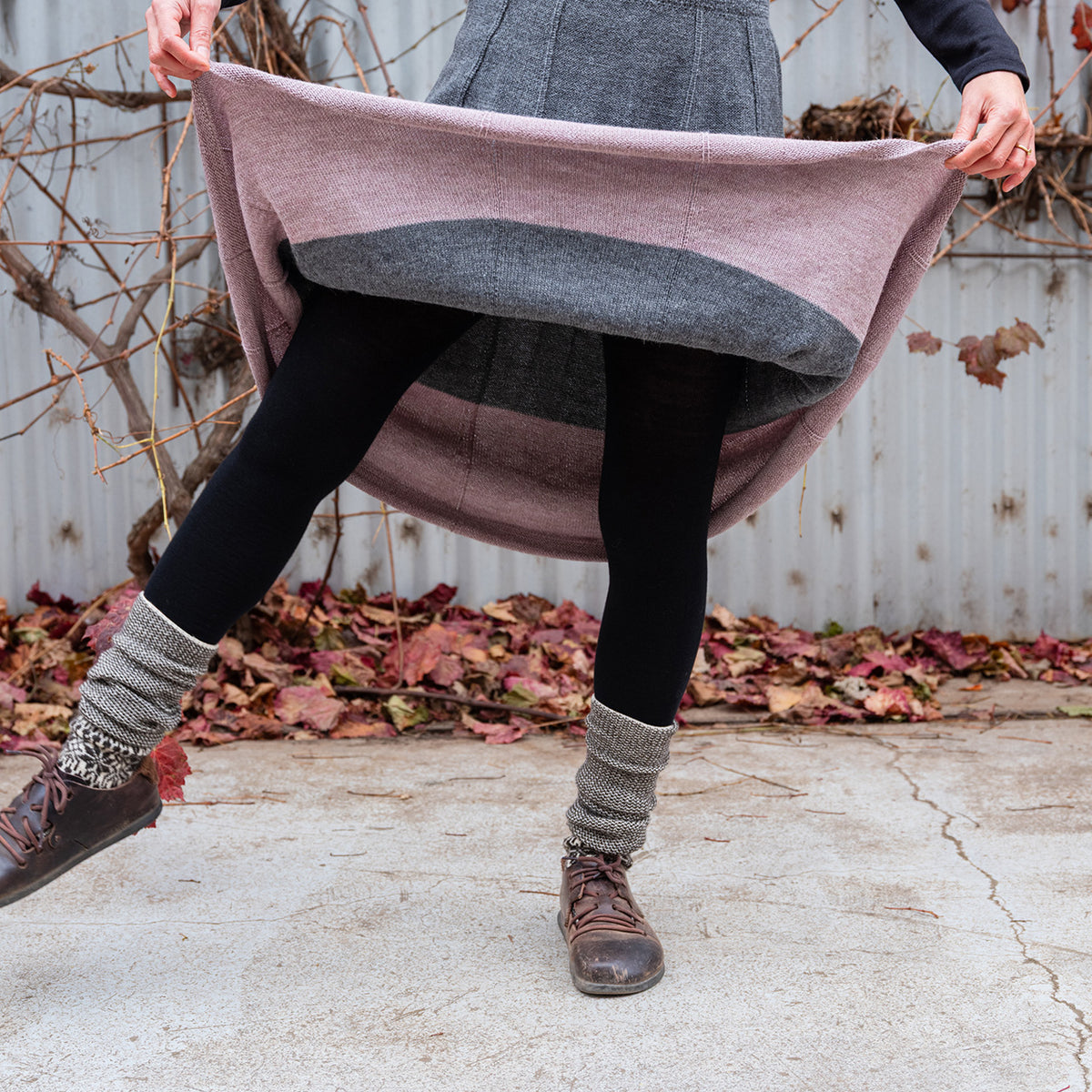 Women's Footless Tights - Organic Wool/Cotton