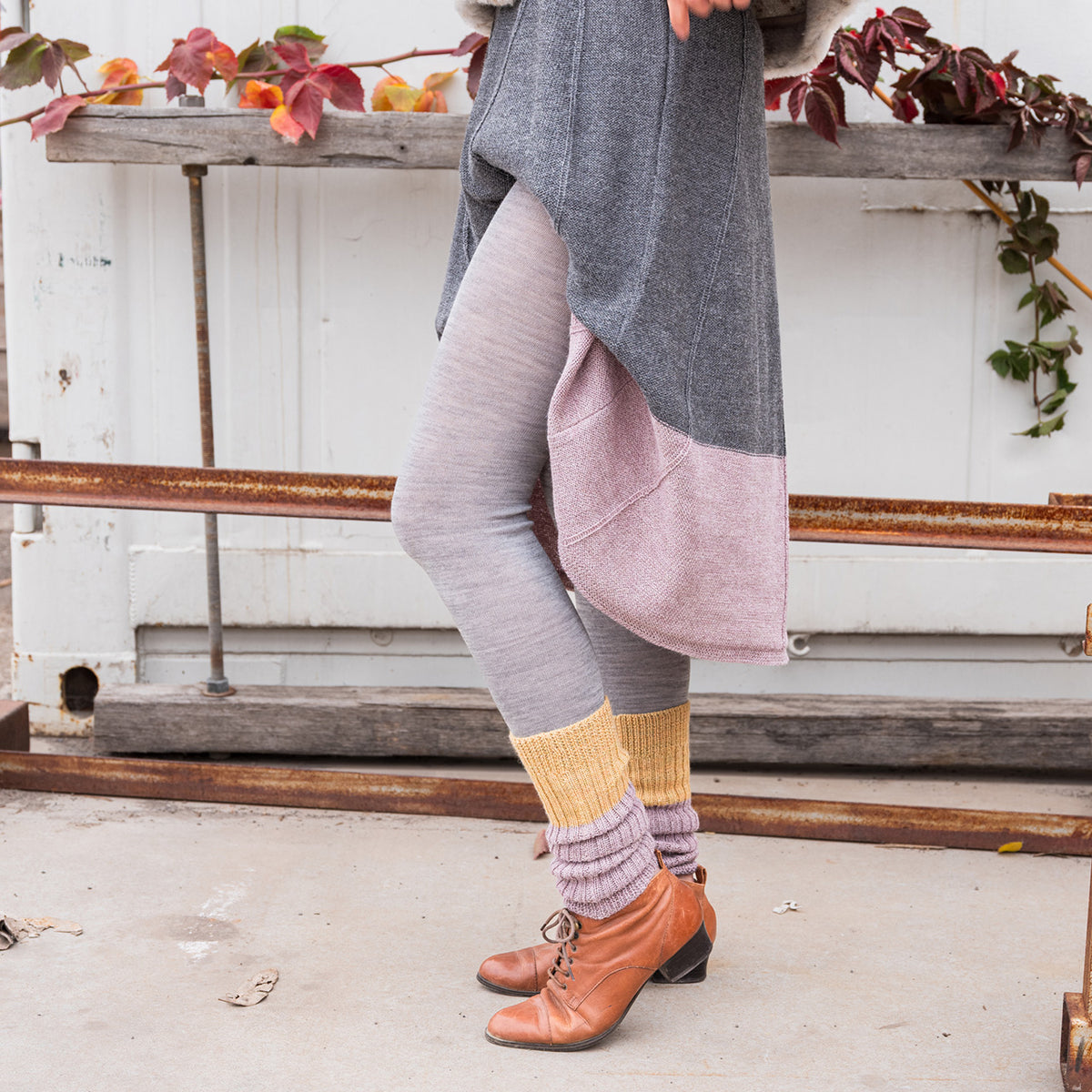 Women's Footless Tights - Organic Wool/Cotton