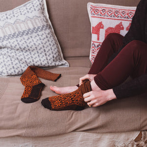 Kneehigh Hygge Fairisle Organic Wool Socks (Adults 36-41)