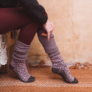 Kneehigh Hygge Fairisle Organic Wool Socks (Adults 36-41)