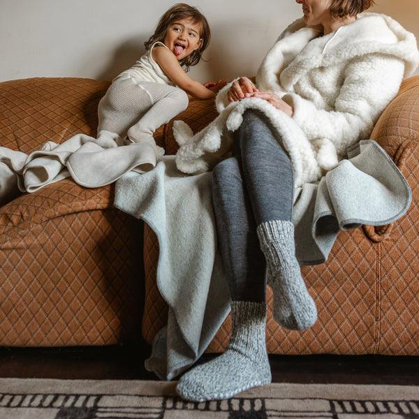 Grippy Chunky Norwegian Wool Socks Organic Merino (Adults 36-43