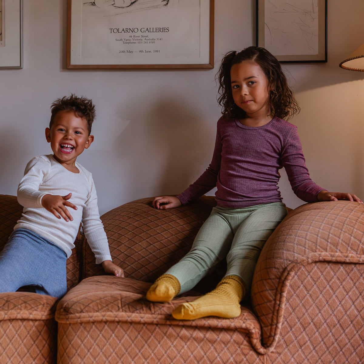 Child's Long Sleeve Top - Organic Cotton/Merino/Silk (1-12 years)