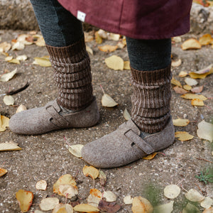 Brioche Rib Knit Legwarmers - 100% Baby Alpaca (Kids-Adults)
