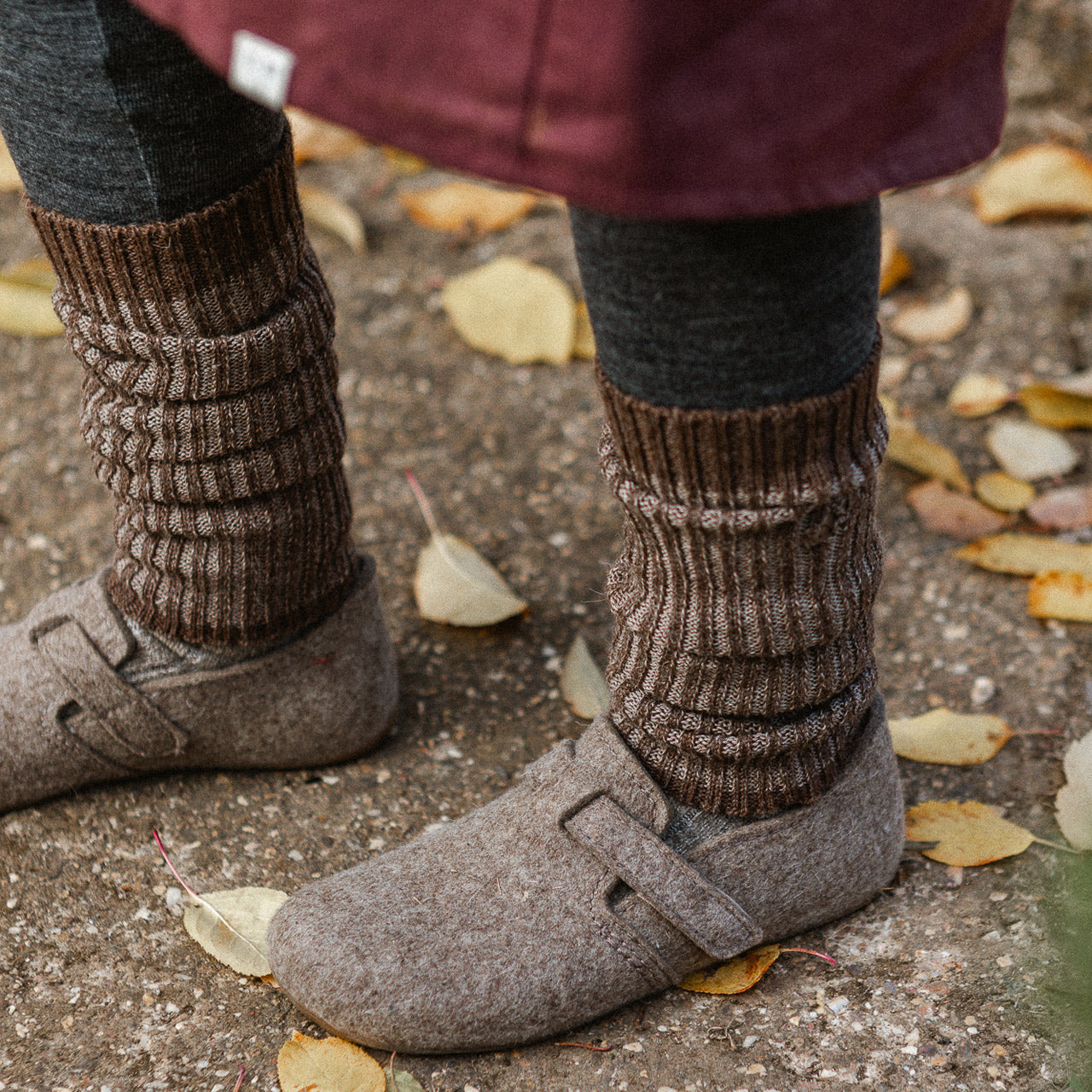 Brioche Rib Knit Legwarmers - 100% Baby Alpaca (Kids-Adults)