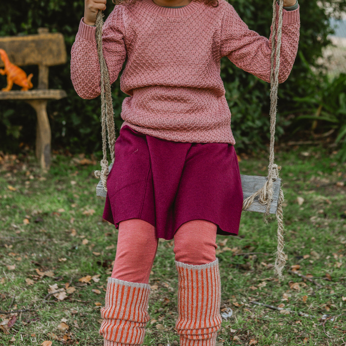 Brioche Rib Knit Legwarmers - 100% Baby Alpaca (Kids-Adults)