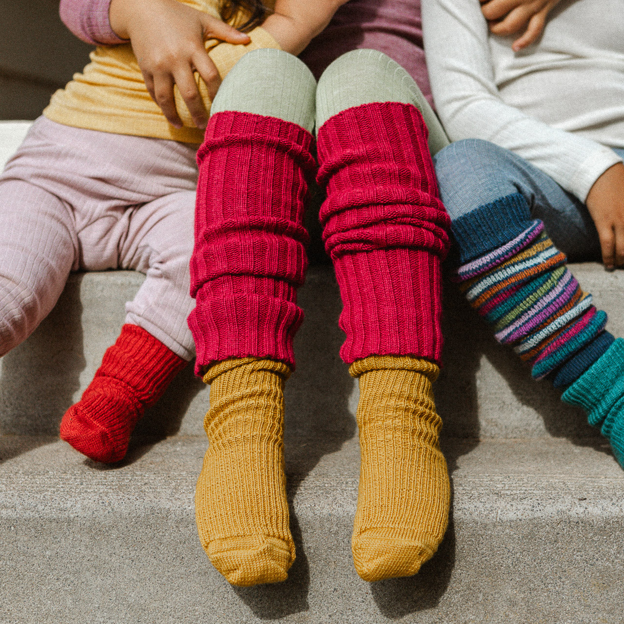 Ribbed Legwarmers - 100% Baby Alpaca (Kids-Adults)