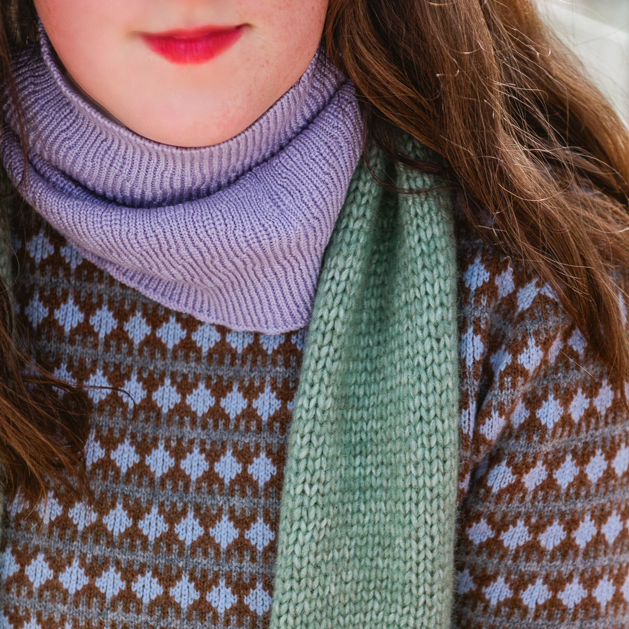 Jacquard Sweater - Lambswool - AW24 Amber (2-9y)