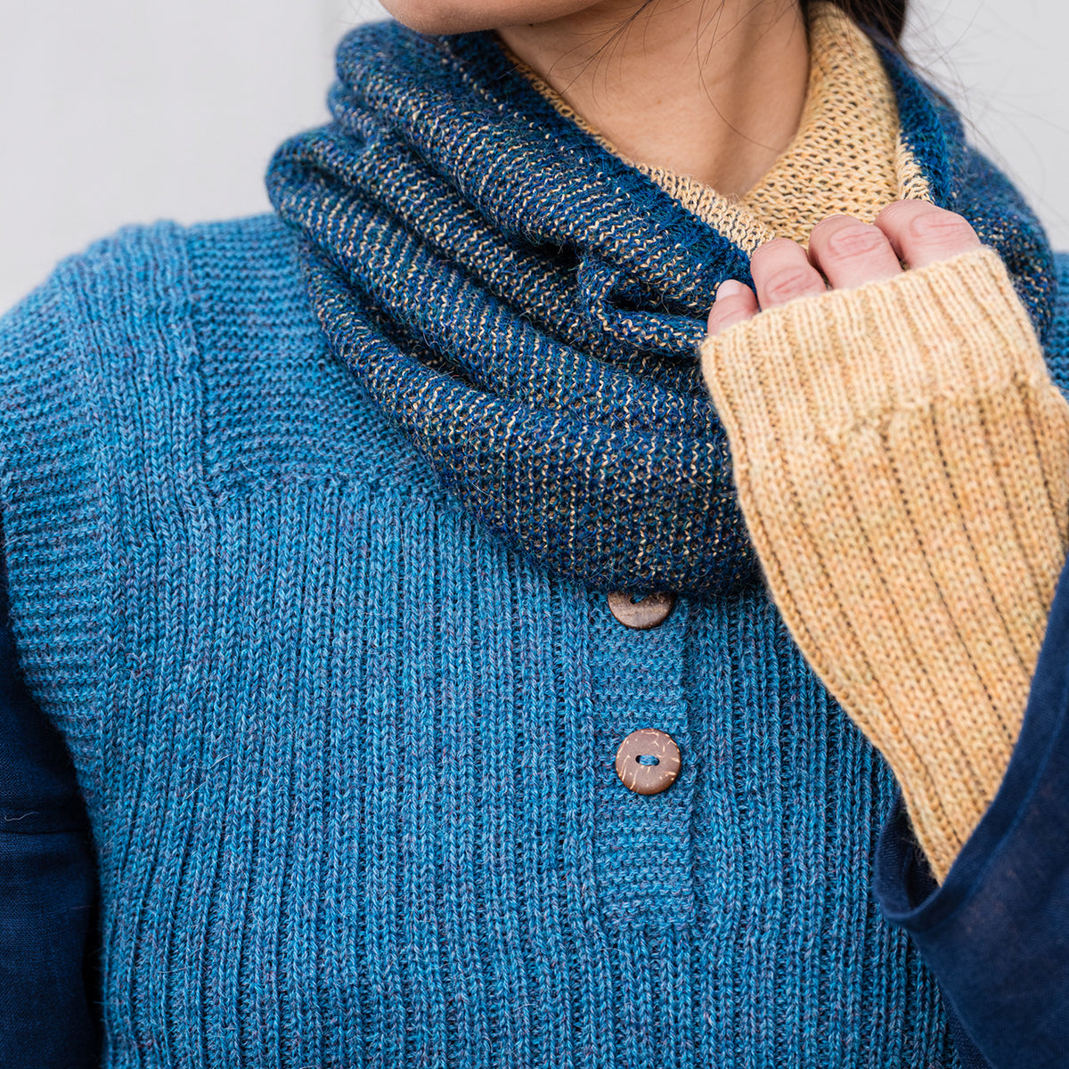 Fingerless Mits - Alpaca Rib (Adults)