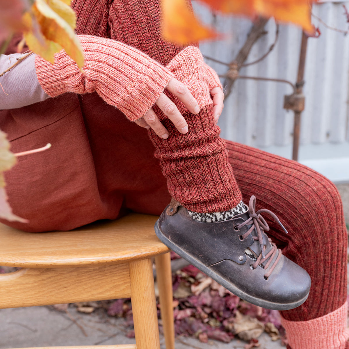 Ribbed Legwarmers - 100% Baby Alpaca (Youth-Adult)