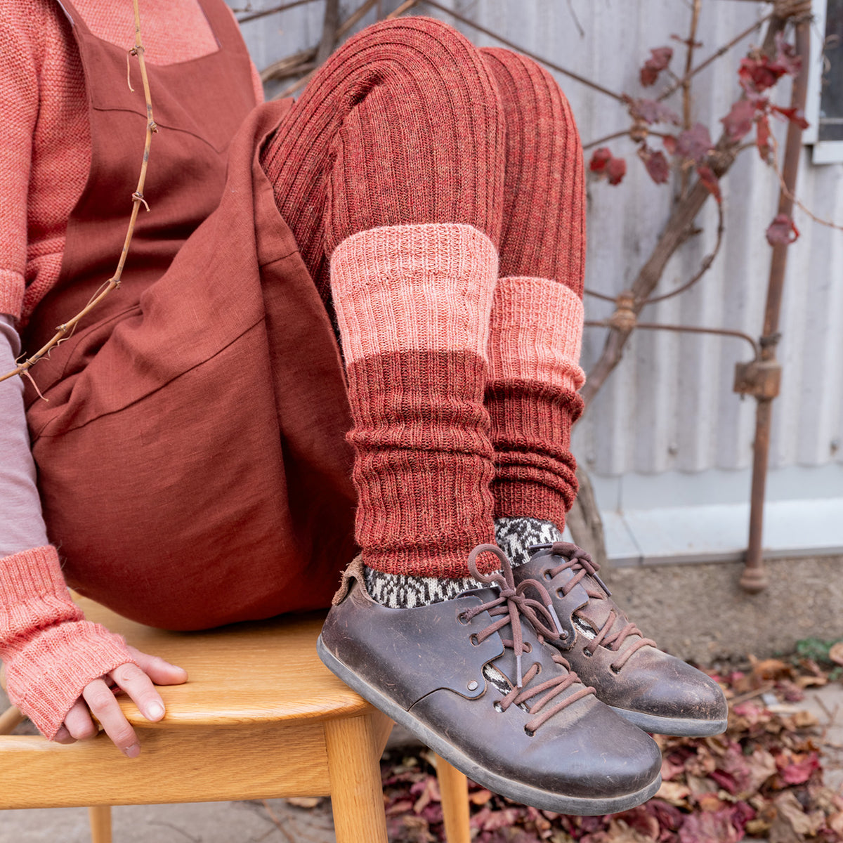 Ribbed Legwarmers - 100% Baby Alpaca (Youth-Adult)