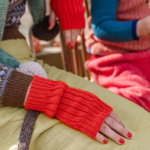 Fingerless Mits - Alpaca Rib (Adults) *Returning Soon