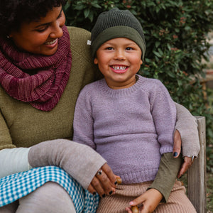 Lise Sweater in Baby Alpaca - Lavender (1-7y)