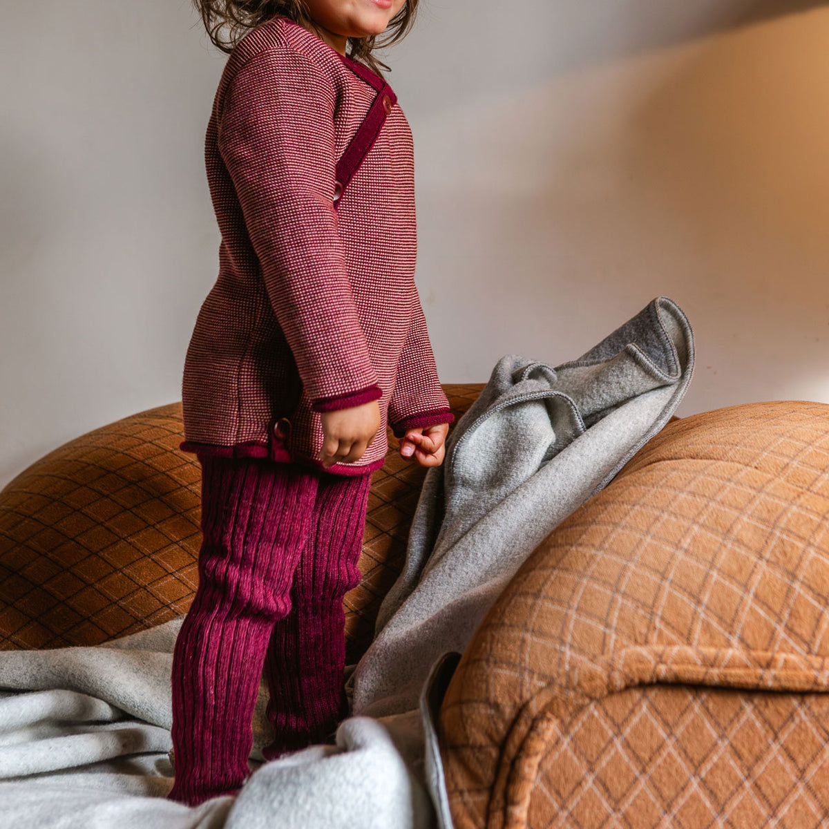 Rib Knit Leggings - 100% Baby Alpaca (12m-3y)