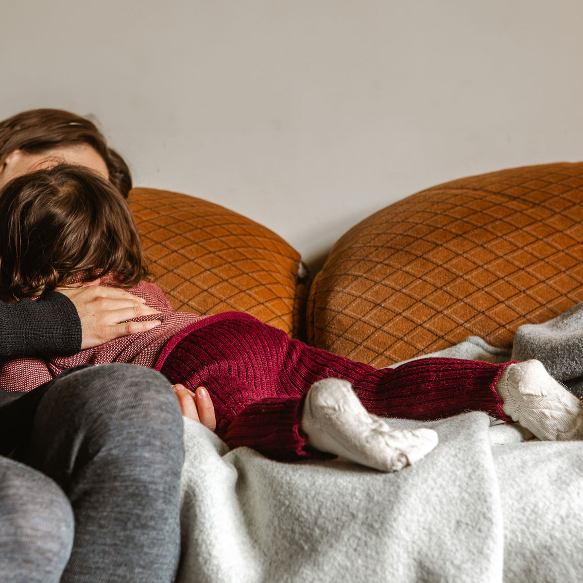 Rib Knit Leggings - 100% Baby Alpaca (12m-3y)