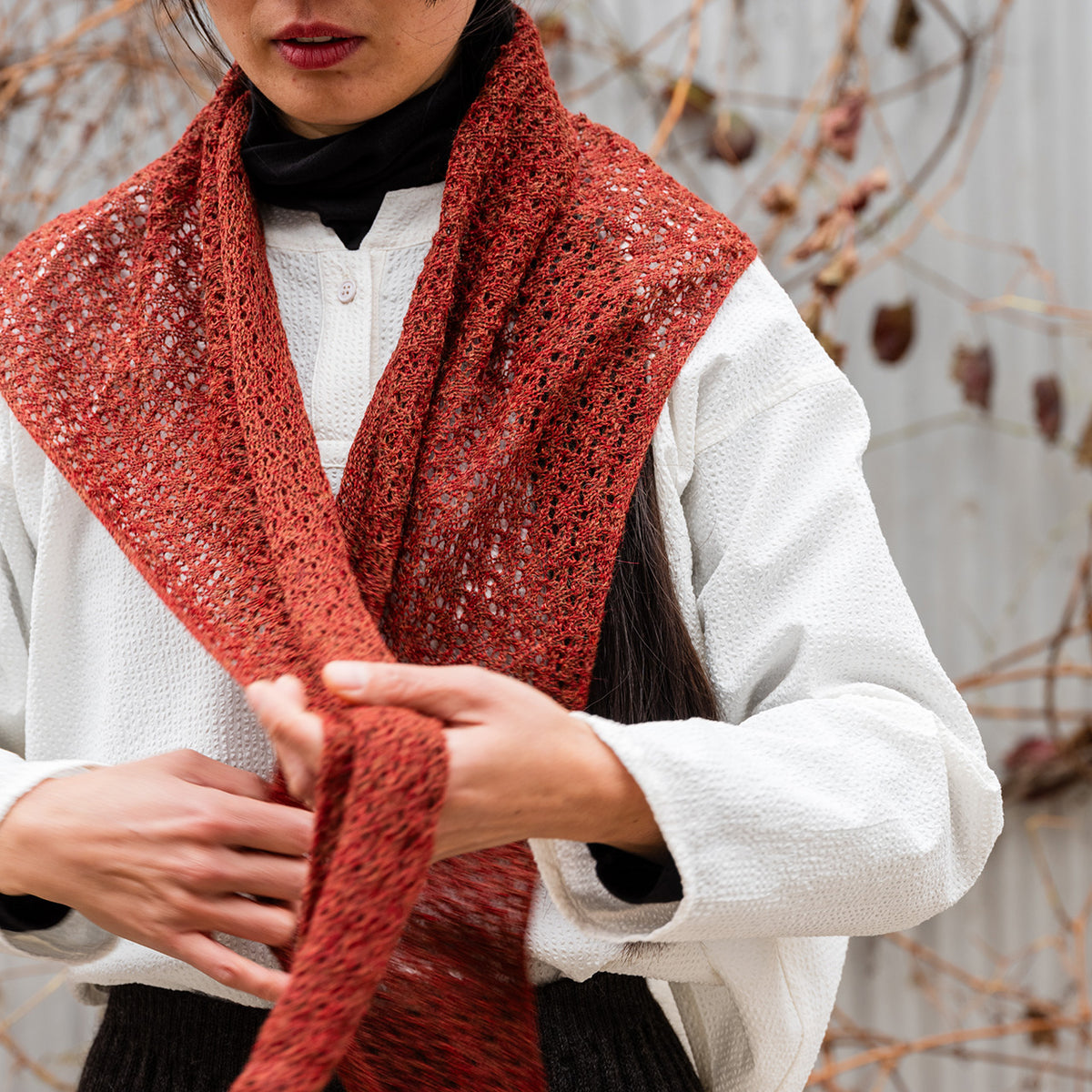 Triangle Scarf - 100% Baby Alpaca (Adults)