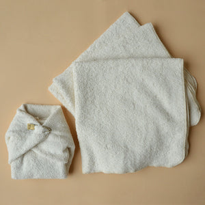 Towelling Nappy Flats 65x65cm - Hemp/Organic Cotton (3 pack)