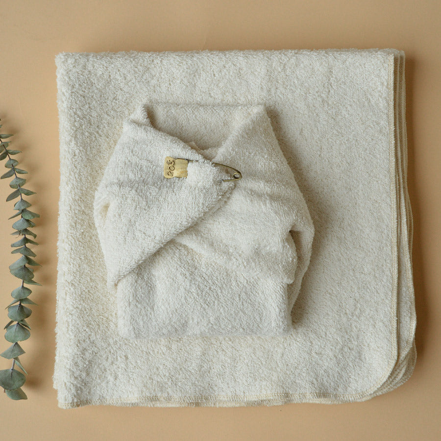 Towelling Nappy Flats 65x65cm - Hemp/Organic Cotton (3 pack)