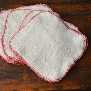 Face Cloth/Washer/Wipes - Hemp/Organic Cotton (8 pack)