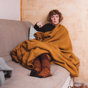 Organic Merino Wool Fleece Blanket - Large (180x160cm)