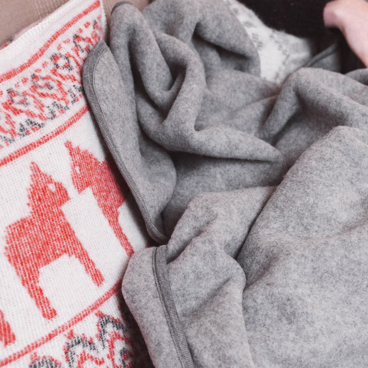 Organic Merino Wool Fleece Blanket - Large (180x160cm)