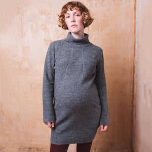 Wool Crepe Jumper Dress - Organic Merino