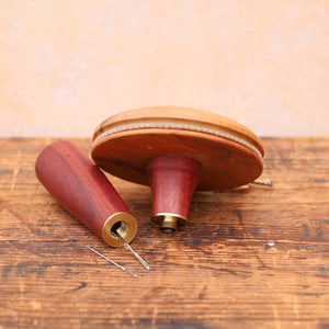 Super Deluxe Darning Mushroom with Groove & Needle Case