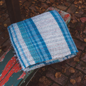 100% Random Recycled Wool Blanket/Rug - Large (183x150cm)