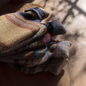 Hot Water Bottle with Plaid 100% Recycled Wool Cover *Returning May