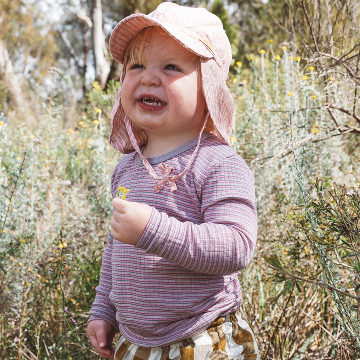 Child's Long Sleeve Top - Organic Cotton/Merino/Silk (1-12 years)