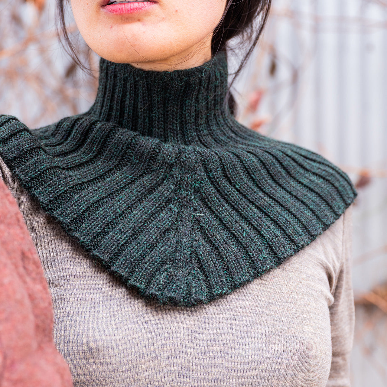 Womens Alpaca Neck Warmer Scarf by UMIFORM Knitwear from Woollykins