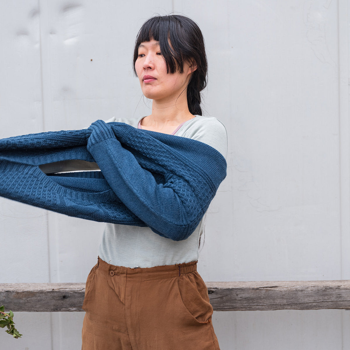 Unisex Fisherman's Gansey - Organic Indigo Dyed (S-XL)