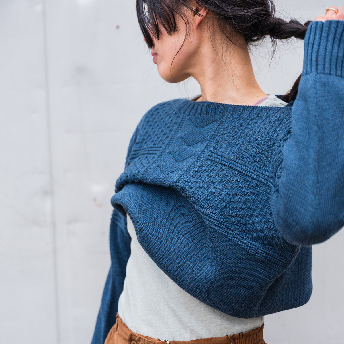 Unisex Fisherman's Gansey - Organic Indigo Dyed (S-XL)