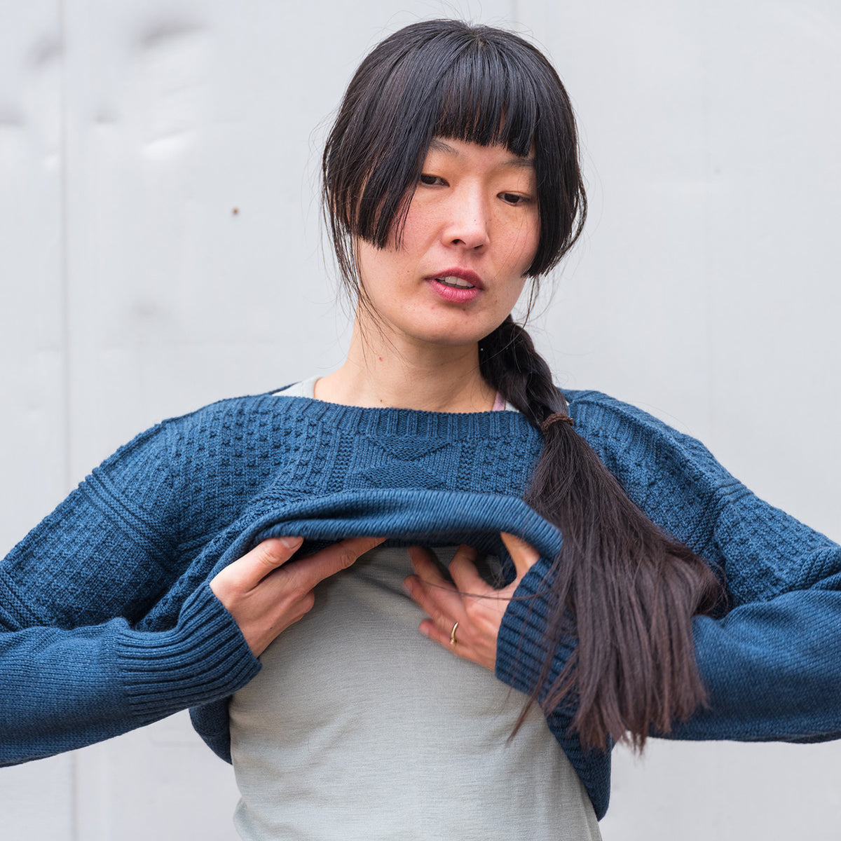 Unisex Fisherman's Gansey - Organic Indigo Dyed (S-XL)